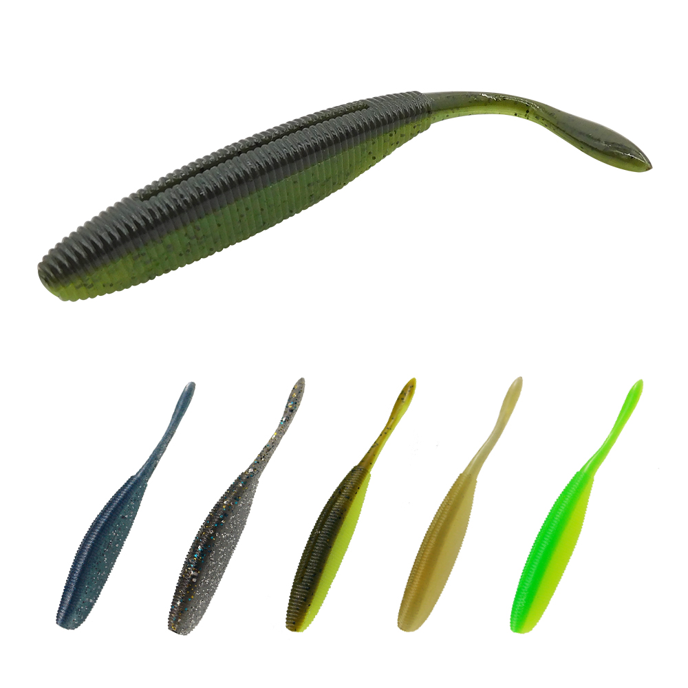 Fishing Equipment Deals - ESFISHING Drive Shad 100mm 8pcs Pesca