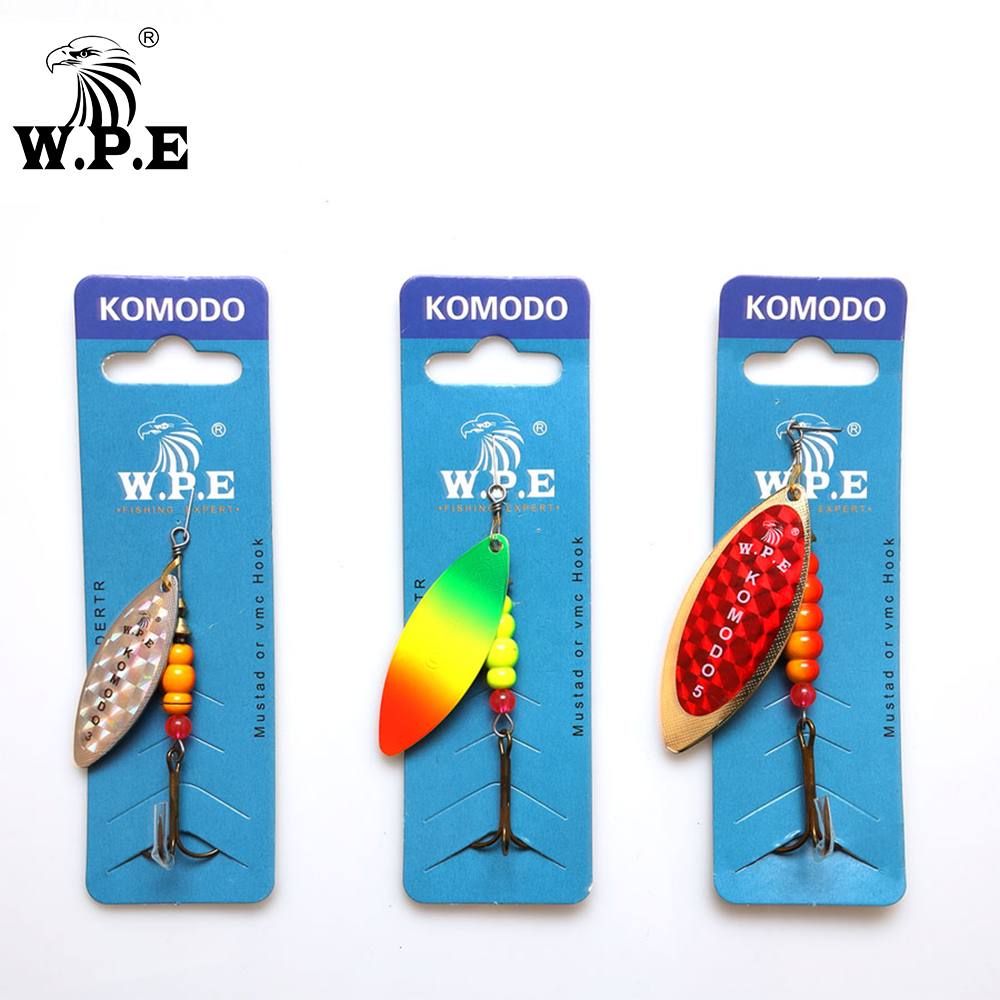 Fishing Equipment Deals - W.P.E KOMODO Spinner Lure 2pcs 12.6g/17.3g/27.2g