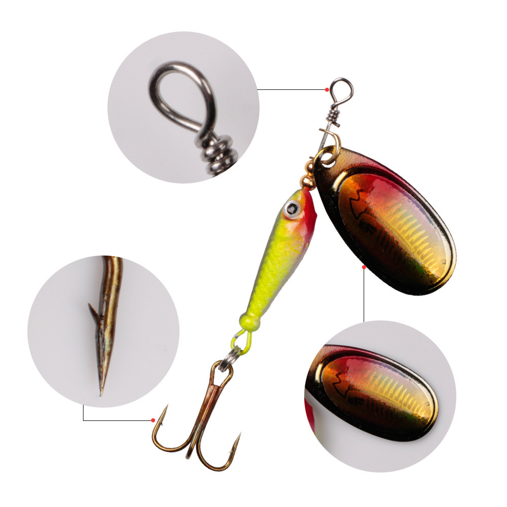 10pcs/Set Spinner Lures 9.1g 7 - Fishing Equipment Deals recension och pris